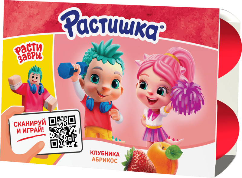 Творог Растишка клубника абрикос