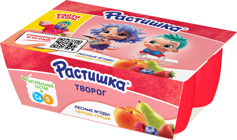 Детский творожок Растишка 6x45